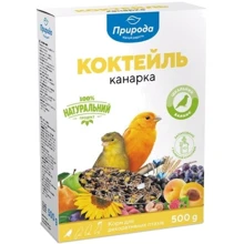 Корм Природа Коктейль Канарейка для птиц 500 г (PR740032 КАРТОН): Вид корма Обычный