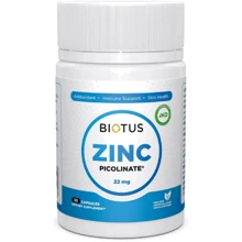 Biotus Zinc Picolinate 22 mg Цинк Пиколинат 30 капсул: Тип Цинк