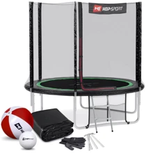 Батут Hop-Sport 8ft black/green чорно-зелений із зовнішньою сіткою 244 см: Виробник Hop-Sport