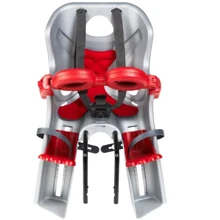 Сиденье переднее Bellelli Freccia Standart B-fix до 15кг, серебристое с красной подкладкой: Производитель Bellelli