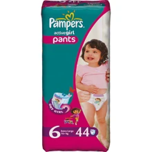 Подгузники-трусики Pampers Active Girl Extra Large (16+ кг) Джамбо 44шт (4015400255840): Тип Подгузники-трусики
