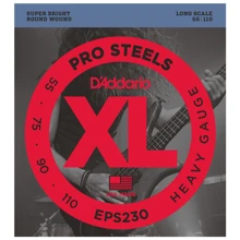 Струна для гитар Струны D`ADDARIO EPS230 XL PRO STEELS BASS HEAVY 55-110: Тип Комплект струн