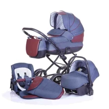 Універсальна коляска 3в1 ANEX CLASSIC C04 (jeans - cherry eco-leather): Тип коляски універсальна коляска (3-в-1)