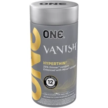 Презервативы ONE Vanish Hyperthin 12 шт, подарочная упаковка тюб: Тип Ультратонкие