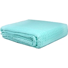 Покрывало IzziHome Checkers 220х240 см аква (550415): Размер, см 220x240