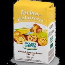 Мука Molino Grassi из мягких сортов пшеницы Pasta Fresca Tipo "00" 1 кг (8013971006355): Вес нетто 1 кг