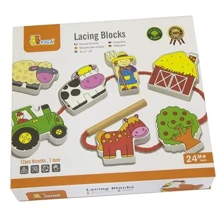 Шнурівка Viga Toys "Ферма" (59548): Тип шнурівка