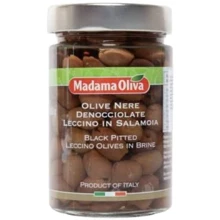 Оливки Madama Oliva чорні Leccino без кісточок 160 г (8003508010184): Вага нетто 160 г