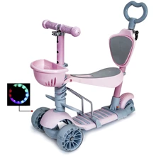 Самокат Scooter Smart 5in1. Pastel Pink (многофункциональный, с родительской ручкой) - 1086921724: Количество колес 3