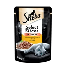 Консервы для кошек Sheba Select Slices in Gravy in Sauce with Poultry с домашней птицей 85 гр: Тип Влажный корм