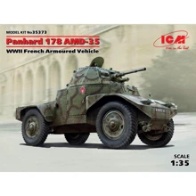 Французский бронеавтомобиль ІІ МВ Panhard 178 AMD-35Panhard 178 AMD-35, WWII French armoured vehicle(ICM35373): Производитель ICM