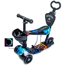 Самокат Scooter 5in1. Fire and Ice (многофункциональный): Количество колес 3