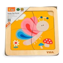 Дерев'яний міні-пазл Viga Toys Метелик, 4 ел. (50136): Тип пазл