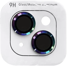 Защитное стекло для iPhone Epik Metal Classic Lilac/Rainbow for Camera iPhone 15 / 15 Plus: Тип защиты экрана на камеру
