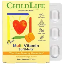 ChildLife Multi Vitamin SoftMelts Мультивітаміни для дітей Натуральний Апельсин 27 таблеток: Тип Мультивитамины