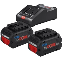 Аккумулятор и зарядное устройство для электроинструмента Bosch 2x ProCORE18V + GAL 18V-160 C (1600A016GP): Тип Комплект (зарядное устройство + аккумулятор)
