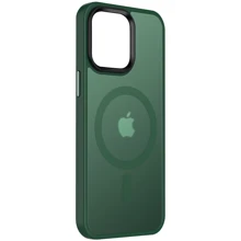 Чехол для iPhone Mobile Case TPU+PC Metal Buttons with MagSafe Colorful Green for iPhone 14: Цвет зеленый