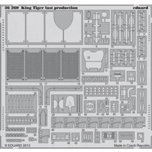 Фототравление Eduard 1/35 King Tiger, поздний (Academy) EDU-36260: Производитель Eduard