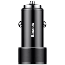 Зарядное устройство Baseus USB Car Charger 2xUSB Small Screw 3.4A Black (CAXLD-C01): Кабель в комплекте отсутствует
