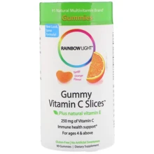 Rainbow Light Gummy Vitamin C Slices 90 Gummies Витамин C жевательный: Тип Витамин C