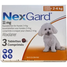 Таблетки от блох и клещей Merial NexGard для собак весом 2-4 кг S 1 уп. 3 шт. инсектоакарицид (3661103042846): Тип Таблетки
