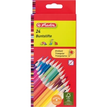Олівці кольорові Herlitz Triangular 24 кольору тригранні: Тип кольорові