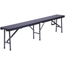 Лавочка складная AMF Джили RBK-180 180/90x25x43 пластик Rattan Black (514747): Тип Лавочка