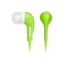 Наушники REAL-EL Z-1007 Green/White: Тип конструкции вакуумные