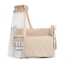 Постельный комплект Twins Standard New Горошки 8 эл. бежевый (4050-CN-02Г): Тип постельный комплект