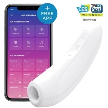 Вакуумний кліторальний стимулятор Satisfyer Curvy 1+ White: Для кого Для жінок