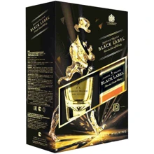 Виски Johnnie Walker «Black label» 0.7 л, gift box + 2 стакана: Объем, л 0.7
