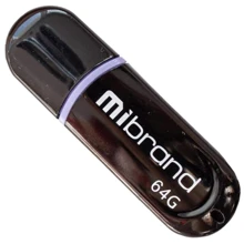 USB-флешка Mibrand 64GB Panther USB 2.0 Black (MI2.0/PA64P2B): Стандарт USB USB 2.0