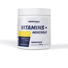 Energybody Vitamins + Minerals Витамины + минералы со вкусом лимона 300 грамм: Тип Комплексные
