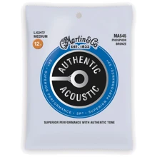 Струна для гитар Струны MARTIN MA545 Authentic Acoustic SP 92/8 Phosphor Bronze Light/Medium (12.5-55): Тип Комплект струн
