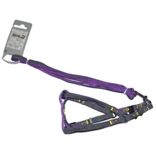 Поводок-удавка AnimAll HJ-LН215 denim leash Purple 10x1200 мм: Тип Поводок-удавка