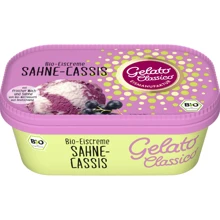 Мороженое Gelato Classico с кремом и сорбетом из черной смородины органическое 750 мл (4250367550083): Вес нетто 750 мл