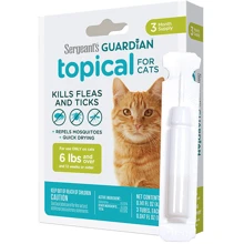 Капли от блох, клещей, комаров для котов Sergeant’s Guardian Cats от 2.7 кг 3х1.4 мл (58428). Цена за 1 пипетку. Продажа упаковкой/3 пипетки.: Тип Капли