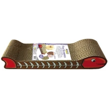 Когтеточка Croci Fish with Catnip 44х14х7 см (C6020977): Размеры основания 44х14х7 см