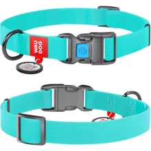Нашийник WAUDOG Waterproof, що світиться, пластикова пряжка-фастекс 25 мм 31-49 см Ментоловий (2776): Виробник WAUDOG