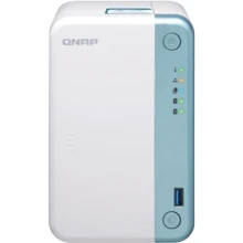 Мережевий накопичувач (NAS) QNAP 2BAY 4GB TS-251D-4G: Слоти для дисків 2 x 2,5" или 3,5" HDD/SSD с интерфейсом SATA II или SATA III до 36 ТБ