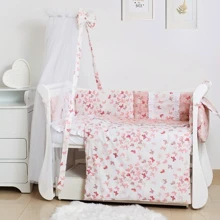 Постельный комплект 8 эл. Twins Romantic Spring collection 4024-TR-24, Butterfly pink, розовый: Тип постельный комплект