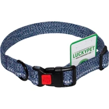 Ошейник Lucky Pet Melange одинарный светоотражающий с пластиковым фастексом 2/25-33 см синий (550293): Производитель Lucky Pet