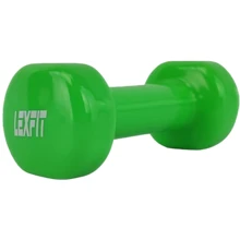Гантель LEXFIT стальная с виниловым покрытием 1кг зеленая (LKDB-504A): Вес гантели, кг 1