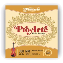 Струны D`ADDARIO J58MM Pro Arte Medium MM: Назначение Для альта