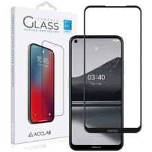 Аксесуар для смартфона ACCLAB Tempered Glass Full Glue Black for Nokia 3.4: Сумісність Nokia 3.4