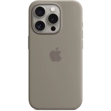 Чехол для iPhone Apple iPhone 15 Pro Silicone Case with MagSafe - Clay (MT1E3ZM/A): Цвет серый