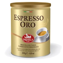 Кофе молотый Saquella Espresso Oro 250 г (8002650008087): Вид напитка кофе молотый