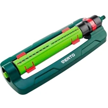 Зрошувач дощовий Verto маятниковий, 1/2"-3/4", 18 сопел, регулювання діапазону та ширини поливу, площа розпилення 15х19 м (15G772): Тип дождеватель