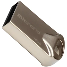 USB-флешка Mibrand 16GB Hawk Silver USB 2.0 (MI2.0/HA16M1S): Стандарт USB USB 2.0