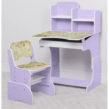 Дитяча парта з надбудовою та стільцем Bambi W 2071-112-3(UA)(EN) Квіти Лаванда: Вік дитини от 4-х лет